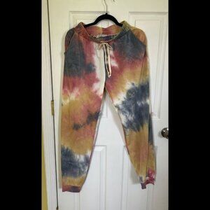 Very soft & cozy tie-dye joggers sweatpants Size Medium